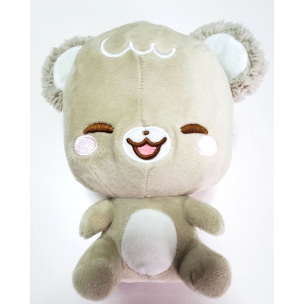 Minto Sugar Cubs Plush Koala Bear Beige Mocha Smily 9" Embroidered Kawaii